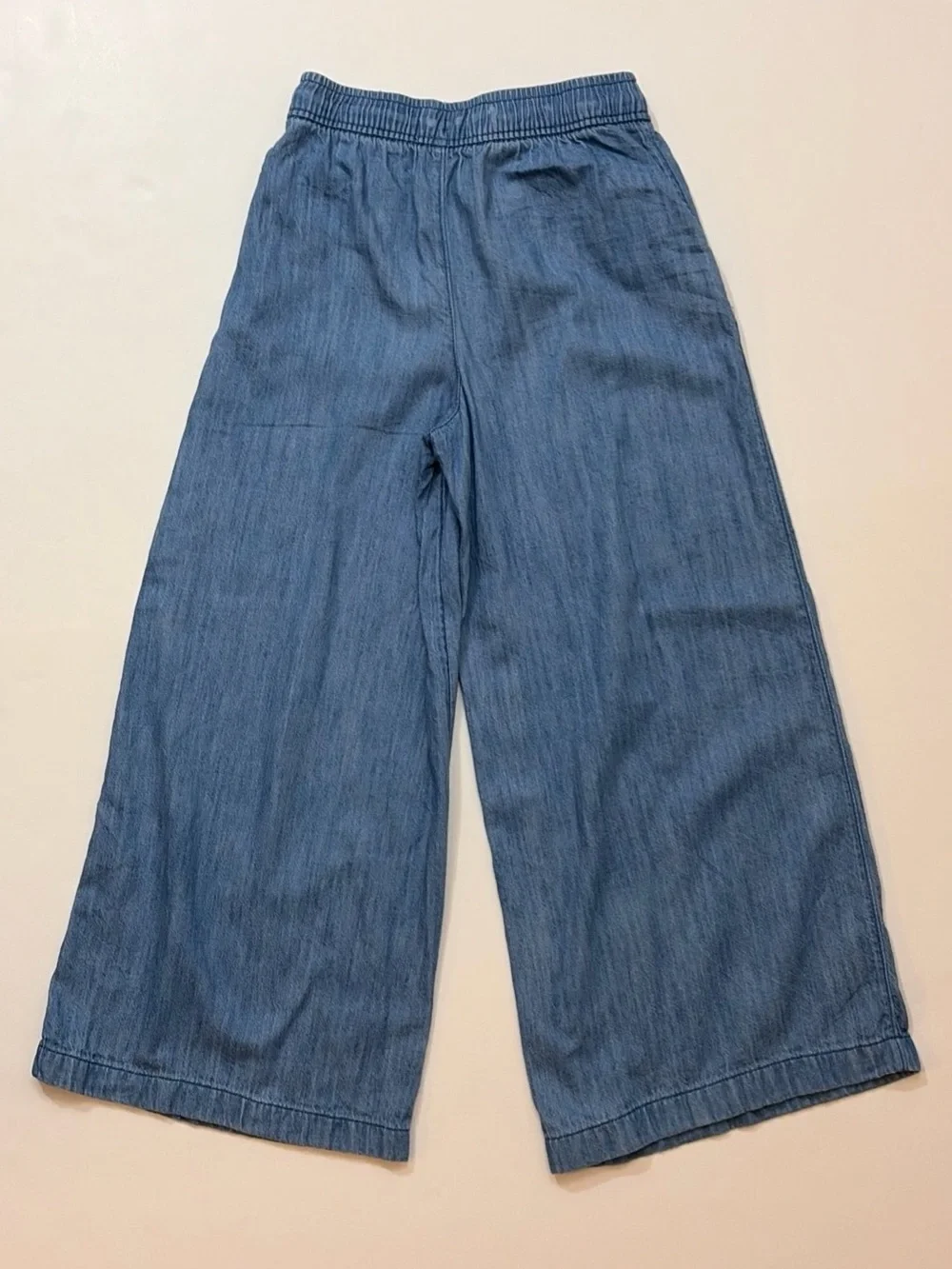 Old Navy Girls Medium 8 Wide Leg Pull-On Denim Pants